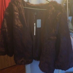 Faux fur jacket